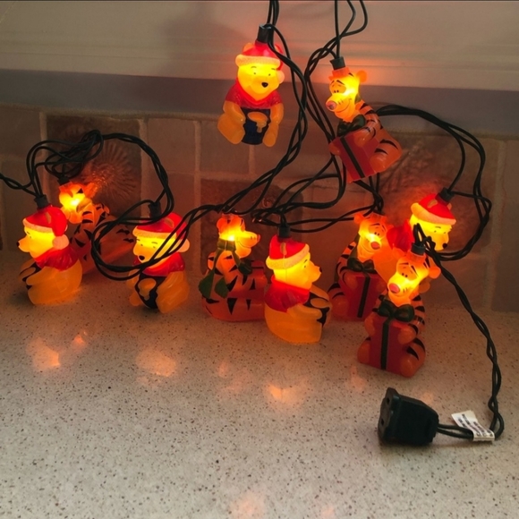 Winnie the Pooh & Tigger Disney Christmas Lights VNTG - Picture 3 of 8